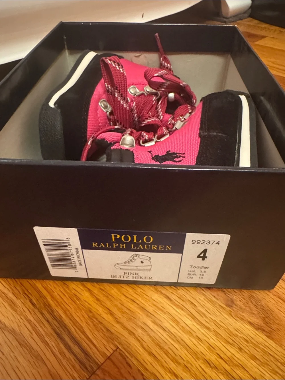 Baby Pink Polo by Ralph Lauren Ankle Boots With Laces